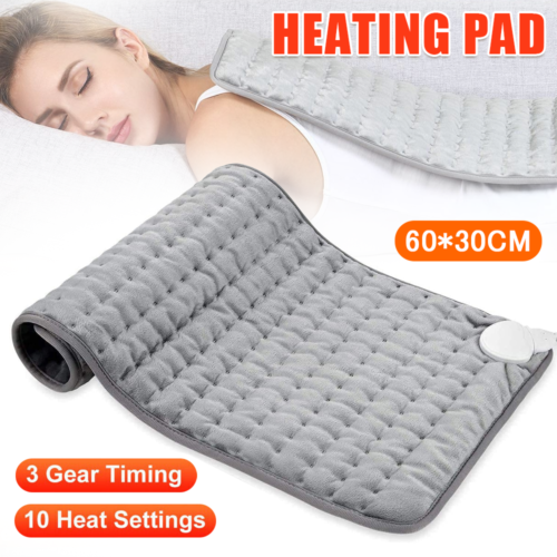 Therapeutic Electric Back Heat Pad Wrap For Muscle Tension Back Neck Pain Relief
