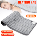 Therapeutic Electric Back Heat Pad Wrap For Muscle Tension Back Neck Pain Relief