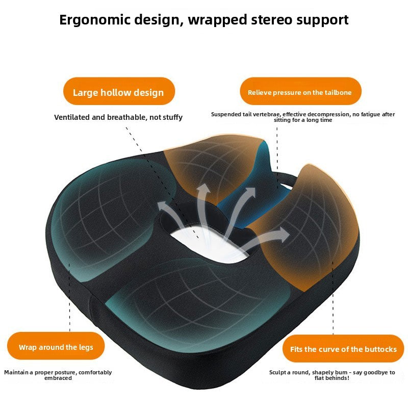 New Donut Cushion Memory Foam Medical Ring Seat Pain Relief Orthopedic Coccyx UK
