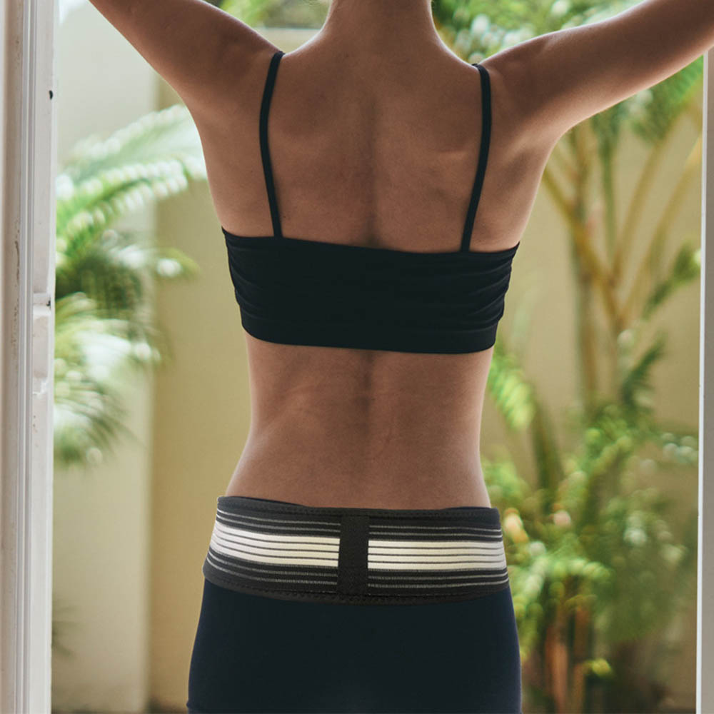 1PCS Sacroiliac Joint Hip Belt, Adjustable Back Support Belly Wrapper, Sacroiliac Hip Support Band, For Women Men, Sciatica Pain Relief, 109CM Black&Grey