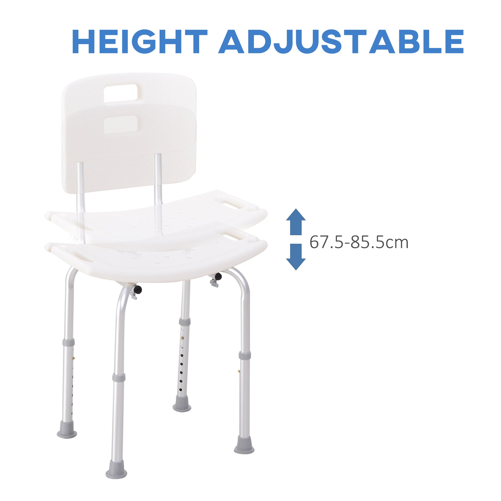 Adjustable shower chair