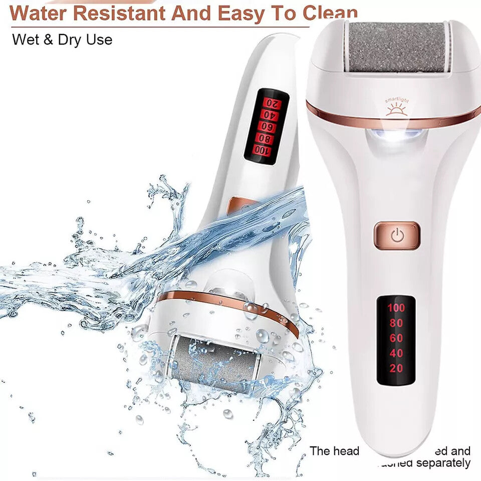Electric Foot File Waterproof Hard Skin Remover Feet Pedicure Set Rechargeable