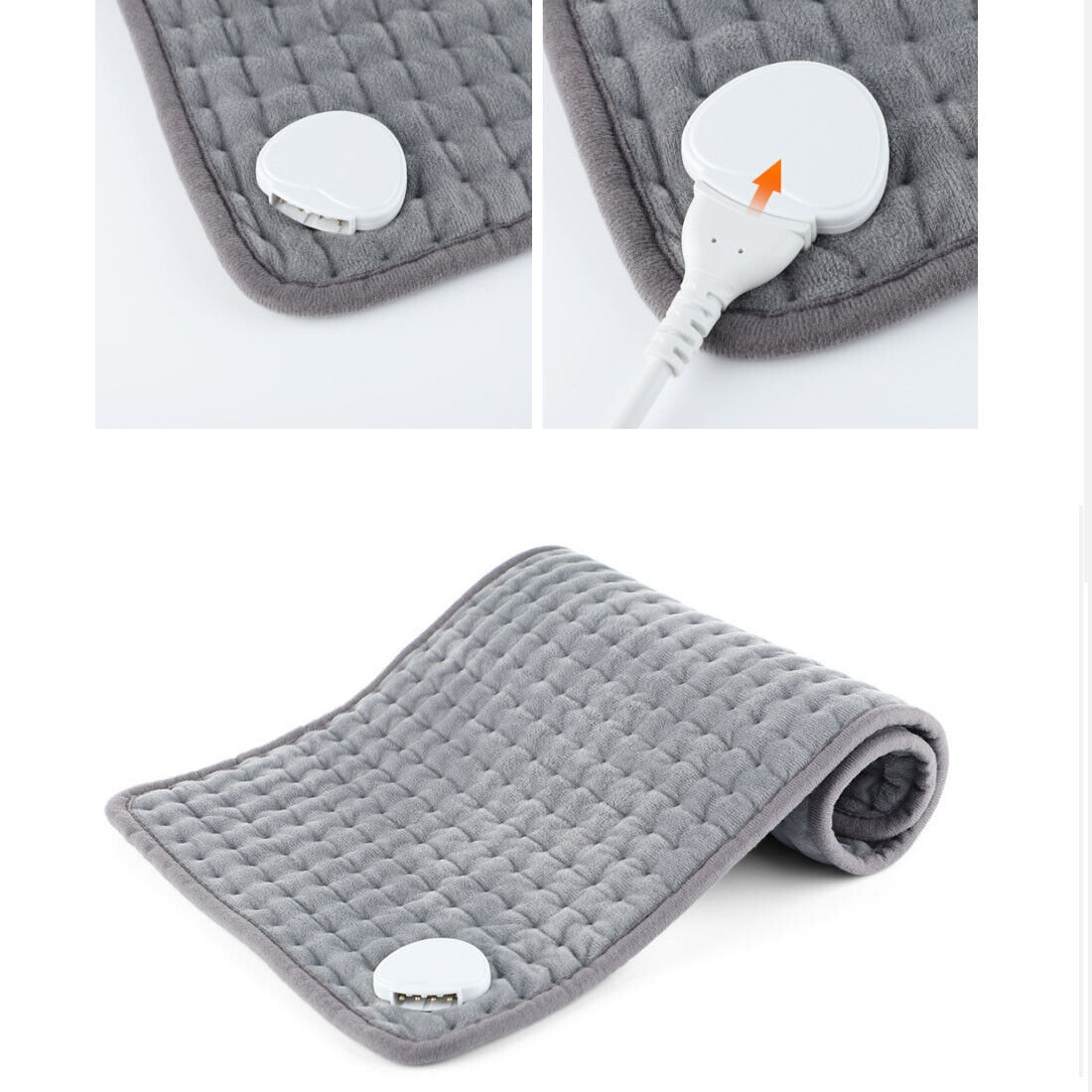 Therapeutic Electric Back Heat Pad Wrap For Muscle Tension Back Neck Pain Relief