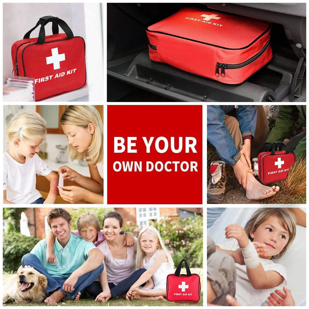 391 PIECE FIRST AID KIT BAG MEDICAL EMERGENCY KIT. TRAVEL HOME CAR WORKPLACE UK