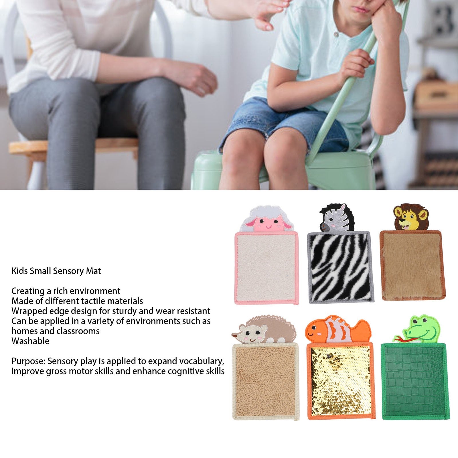 6Sensory Mats For Autistic Children,Anxiety Relief Improves Mental Stimulation