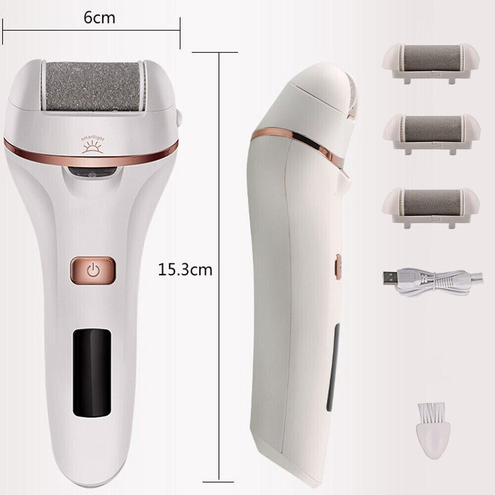 Electric Foot File Waterproof Hard Skin Remover Feet Pedicure Set Rechargeable
