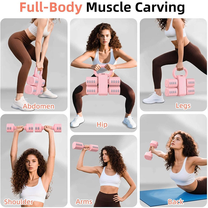 Multifunctional Dumbbells 2in 1 Home Dumbbell Kettlebells Adjustable Weight